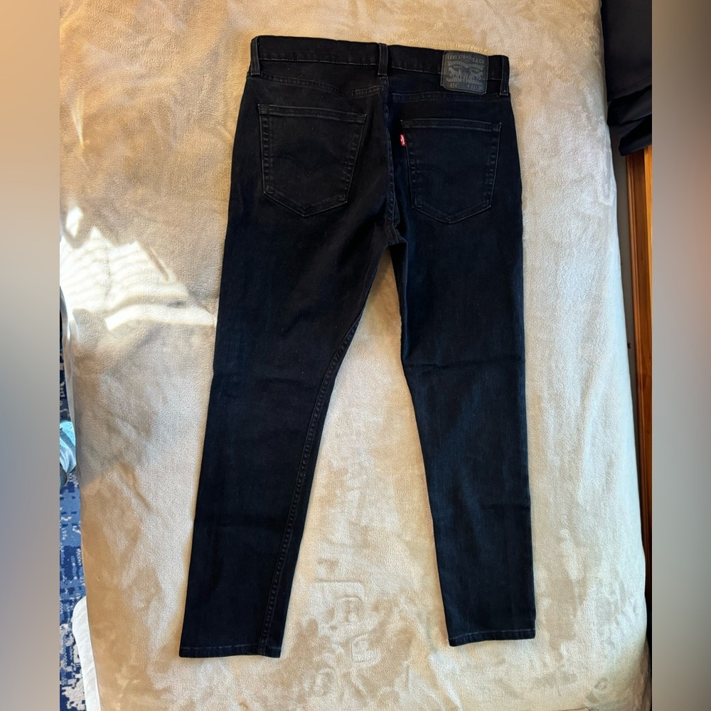 Levis Mens 512 Slim Taper Jeans, Black